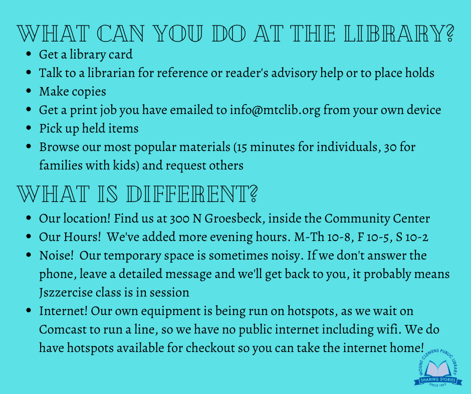 What Can You Do At The Library Image